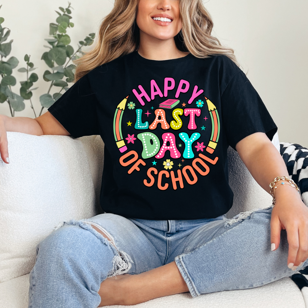 Last day of school - black tee