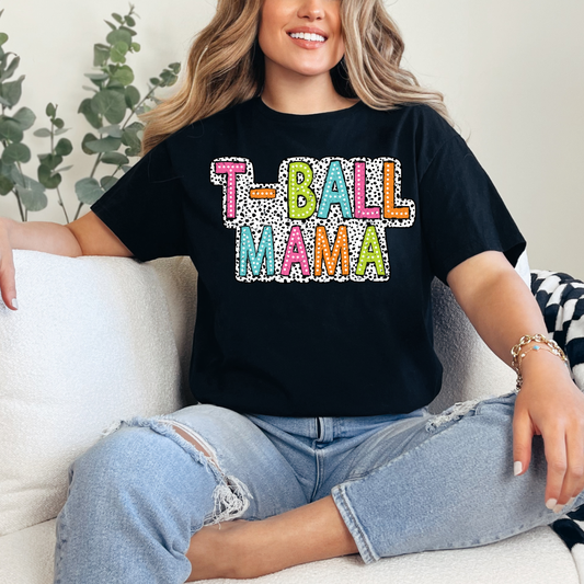 T-Ball mama - colorful/black